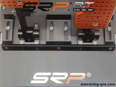 Black heel rest for Sim Racing pedals