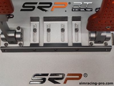 Gray heel rest for Sim Racing pedals